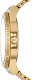  Shop Authentic Michael Kors Lennox Three-Hand Gold Dial Gold Mesh Bracelet Watch For Women - MK7335 - Luxxuri