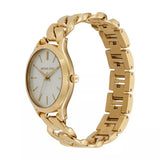  Shop Authentic Michael Kors Runway Three-Hand White Dial Gold Steel Strap Watch for Women - MK7472 - Luxxuri