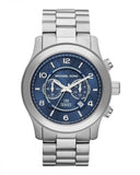 Shop Authentic Michael Kors Stop Hunger Chronograph Blue Dial Silver Steel Strap Watch for Men - MK8314 - Luxxuri