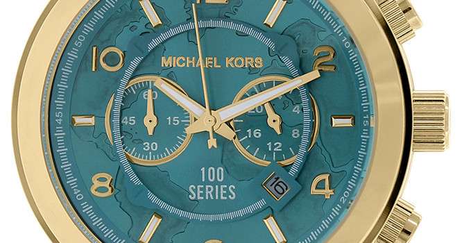  Shop Authentic Michael Kors Runway Stop Hunger Blue Dial Gold Steel Strap Watch for Men - MK8315 - Luxxuri