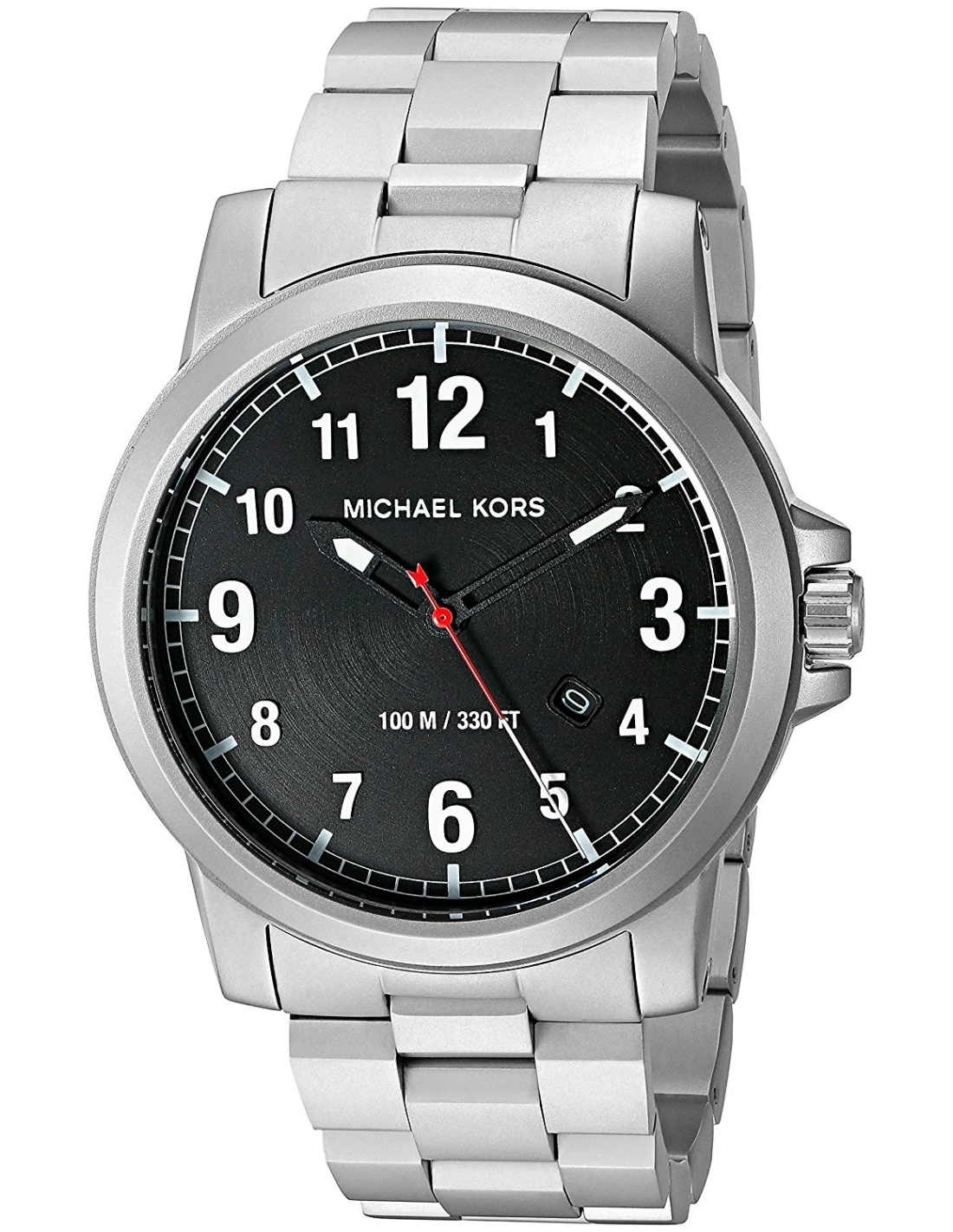  Shop Authentic Michael Kors Paxton Analog Black Dial Silver Steel Strap Watch For Men - MK8500 - Luxxuri