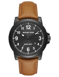  Shop Authentic Michael Kors Paxton Analog Black Dial Brown Rubber Strap Watch For Men - MK8502 - Luxxuri