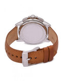  Shop Authentic Michael Kors Ryker Chronograph Analog Blue Dial Brown Leather Strap Watch For Men - MK8518 - Luxxuri