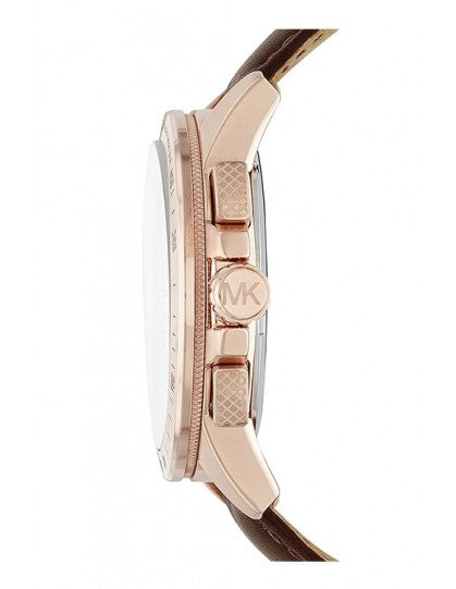  Shop Authentic Michael Kors Ryker Analog Gray Dial Brown Leather Strap Watch For Men - MK8519 - Luxxuri