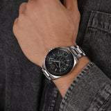  Shop Authentic Michael Kors Brecken Chronograph Black Dial Silver Steel Strap Watch For Men - MK8847 - Luxxuri