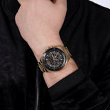  Shop Authentic Michael Kors Brecken Chronograph Black Dial Gold Steel Strap Watch For Men - MK8848 - Luxxuri