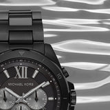  Shop Authentic Michael Kors Brecken Chronograph Black Dial Black Steel Strap Watch For Men - MK8858 - Luxxuri