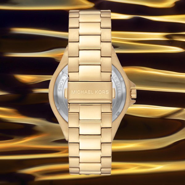  Shop Authentic Michael Kors Lennox Three-Hand Quartz Gold Dial Gold Steel Strap Watch For Men - MK8939 - Luxxuri