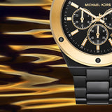  Shop Authentic Michael Kors Lennox Chronograph Black Dial Black Steel Strap Watch For Men - MK8941 - Luxxuri