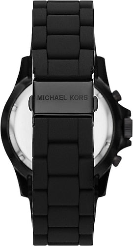  Shop Authentic Michael Kors Everest Chronograph Black Dial Black Silicone Strap Watch For Men - MK8980 - Luxxuri