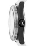 Michael Kors Maritime Analog White Dial White Silicone Strap Watch for Men - MK9159