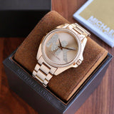  Shop Authentic Michael Kors Bradshaw Quartz Rose Gold Dial Rose Gold Steel Strap Watch For Women - MK6556 - Luxxuri