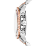  Shop Authentic Michael Kors Everest Chronograph White Dial Two Tone Steel Strap Watch For Women - MK7214 - Luxxuri