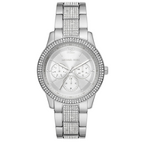  Shop Authentic Michael Kors Tibby Chronograph Silver Dial Silver Steel Strap Watch For Women - MK7294 - Luxxuri