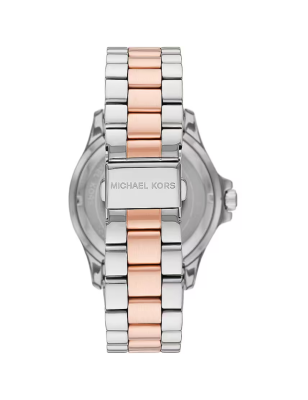  Shop Authentic Michael Kors Everest Three Hand Rose Gold Dial Two Tone Steel Strap Watch For Women - MK7402 - Luxxuri