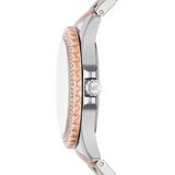  Shop Authentic Michael Kors Everest Three Hand Rose Gold Dial Two Tone Steel Strap Watch For Women - MK7402 - Luxxuri