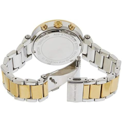  Shop Authentic Michael Kors Parker Chronograph Purple Dial Two Tone Steel Strap Watch For Women - MK6108 - Luxxuri