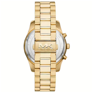  Shop Authentic Michael Kors Lexington Chronograph Blue Dial Gold Steel Strap Watch for Men - MK9153 - Luxxuri