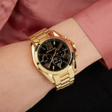  Shop Authentic Michael Kors Bradshaw Black Dial Gold Steel Strap Watch for Women - MK5739 - Luxxuri
