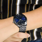  Shop Authentic Michael Kors Slim Runway Blue Dial Grey Steel Strap Watch For Men - MK8584 - Luxxuri