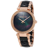  Shop Authentic Michael Kors Parker Mother of Pearl Black Dial Two Tone Steel Strap Watch for Women - MK6414 - Luxxuri