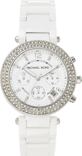  Shop Authentic Michael Kors Parker White Dial White Ceramic Strap Watch for Women - MK5654 - Luxxuri