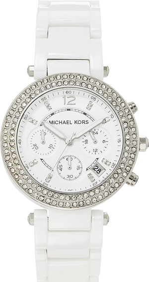  Shop Authentic Michael Kors Parker White Dial White Ceramic Strap Watch for Women - MK5654 - Luxxuri