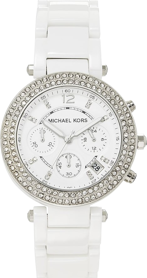  Shop Authentic Michael Kors Parker White Dial White Leather Strap Watch for Women - MK5848 - Luxxuri