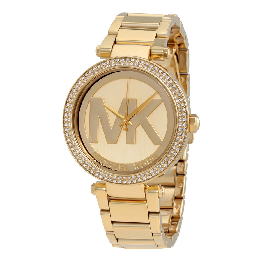  Shop Authentic Michael Kors Parker Diamonds Gold Dial Gold Steel Strap Watch for Women - MK5784 - Luxxuri