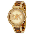  Shop Authentic Michael Kors Parker Chronograph Gold Dial Two Tone Steel Strap Watch for Women - MK6109 - Luxxuri