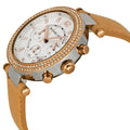  Shop Authentic Michael Kors Parker Chronograph White Dial Tan Leather Strap Watch for Women - MK5633 - Luxxuri