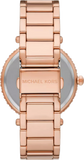  Shop Authentic Michael Kors Parker Three-Hand Mother of Pearl White Dial Rose Gold Steel Strap Watch For Women - MK4695 - Luxxuri
