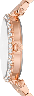  Shop Authentic Michael Kors Parker Three-Hand Mother of Pearl White Dial Rose Gold Steel Strap Watch For Women - MK4695 - Luxxuri