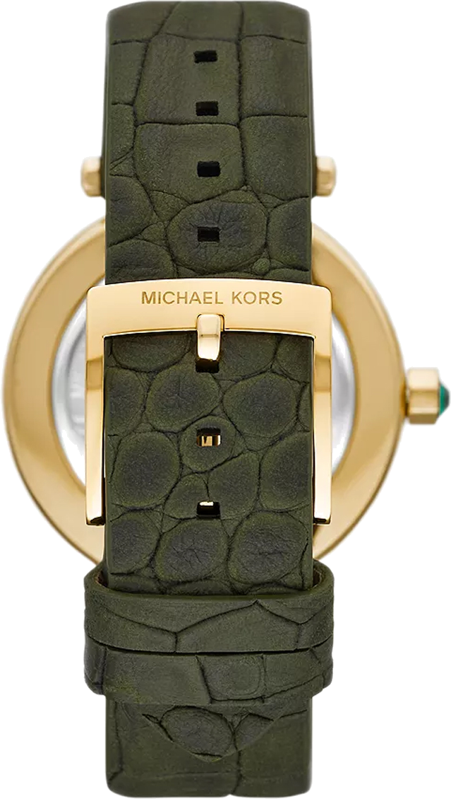  Shop Authentic Michael Kors Parker Green Dial Green Leather Strap Watch For Women - MK4724 - Luxxuri