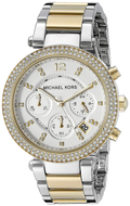  Shop Authentic Michael Kors Parker White Dial Two Tone Steel Strap Watch for Women - MK6055 - Luxxuri