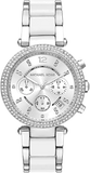  Shop Authentic Michael Kors Parker Chronograph Silver Dial Silver Steel Strap Watch For Women - MK6354 - Luxxuri