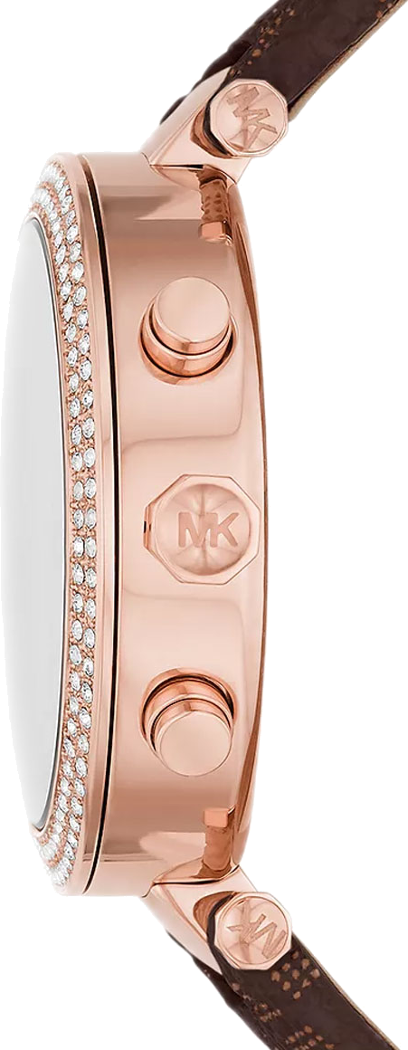  Shop Authentic Michael Kors Parker Chronograph White Dial Brown Leather Strap Watch For Women - MK6917 - Luxxuri