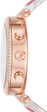  Shop Authentic Michael Kors Parker Chronograph White Dial Two Tone Leather Strap Watch For Women - MK6951 - Luxxuri