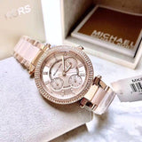  Shop Authentic Michael Kors Parker Pink Dial Two Tone Steel Strap Watch for Women - MK6110 - Luxxuri