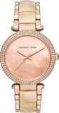  Shop Authentic Michael Kors Parker Mother of Pearl Pink Dial Two Tone Steel Strap Watch for Women - MK6492 - Luxxuri
