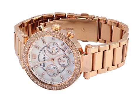  Shop Authentic Michael Kors Parker White Dial with Diamonds Rose Gold Steel Strap Watch for Women - MK5491 - Luxxuri