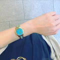  Shop Authentic Michael Kors Petite Runway Mercer Blue Dial Gold Steel Strap Watch For Women - MK6673 - Luxxuri