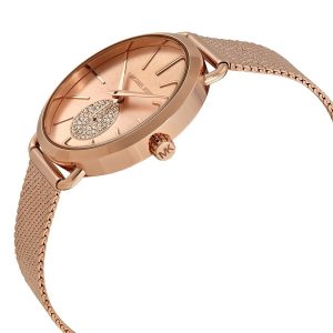  Shop Authentic Michael Kors Portia Rose Gold Dial Rose Gold Mesh Bracelet Watch for Women - MK3845 - Luxxuri
