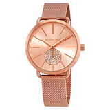  Shop Authentic Michael Kors Portia Rose Gold Dial Rose Gold Mesh Bracelet Watch for Women - MK3845 - Luxxuri