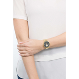  Shop Authentic Michael Kors Portia Black Dial Gold Steel Strap Watch for Women - MK3788 - Luxxuri