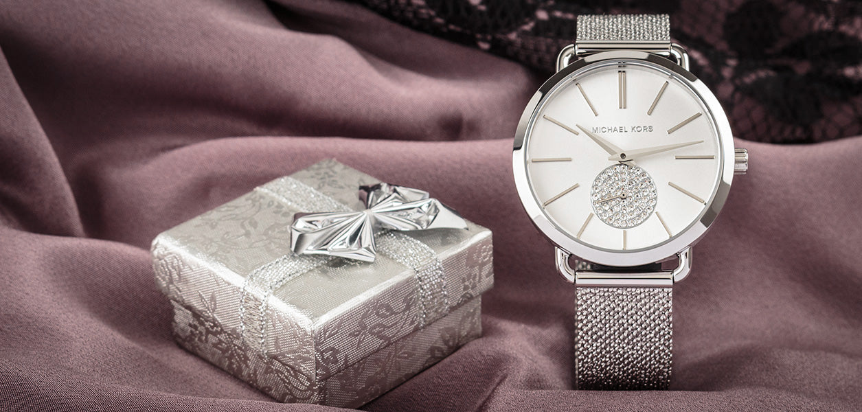  Shop Authentic Michael Kors Portia Silver Dial Silver Mesh Bracelet Watch for Women - MK3843 - Luxxuri