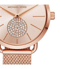  Shop Authentic Michael Kors Portia Rose Gold Dial Rose Gold Mesh Bracelet Watch for Women - MK3845 - Luxxuri