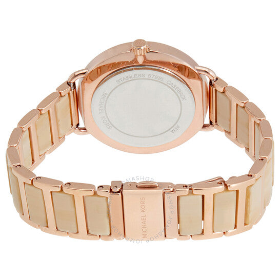  Shop Authentic Michael Kors Portia Quartz Rose Gold Dial Rose Gold Steel Strap Watch For Women - MK3678 - Luxxuri