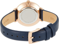 Michael Kors Pyper Analog White Dial Black Leather Strap Watch For Women - MK2804