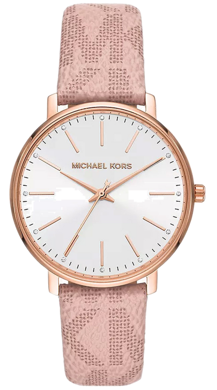  Shop Authentic Michael Kors Pyper Quartz White Dial Pink Leather Strap Watch For Women - MK2859 - Luxxuri